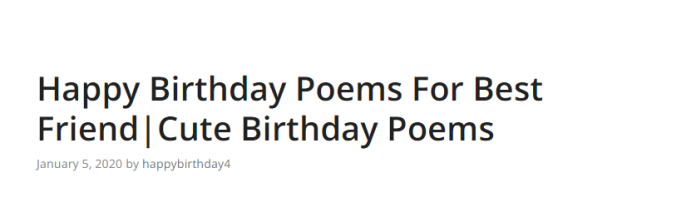 happy birthday poem for friend